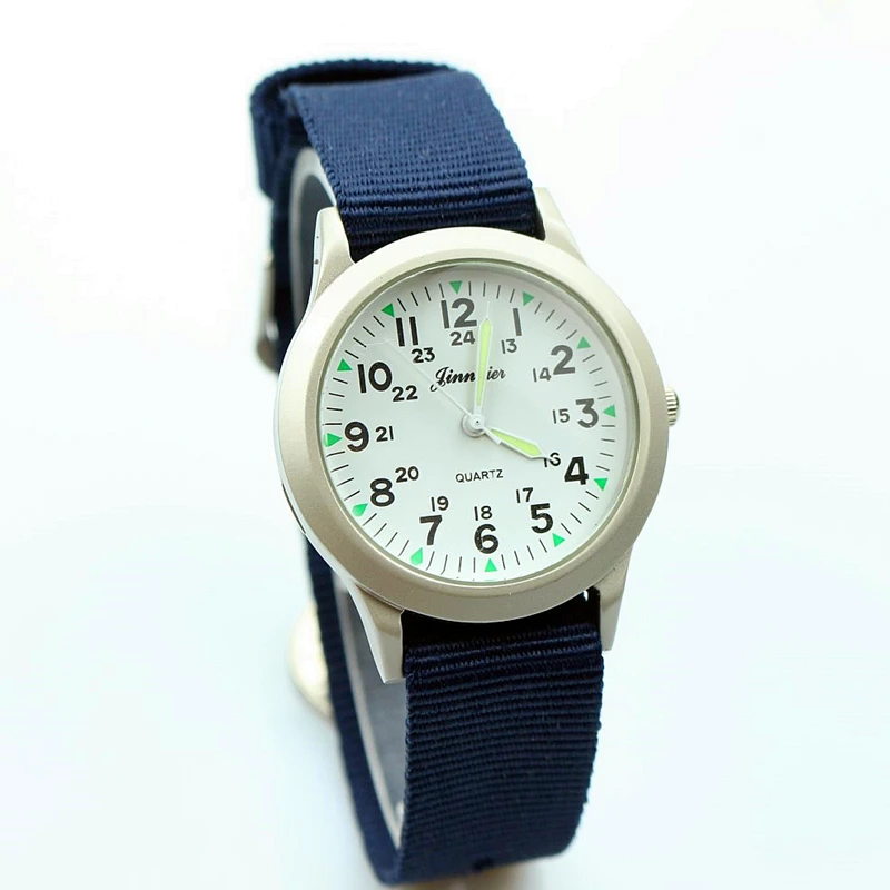 

free shipping boys and girls outdoor sports army watch new fashion middle students nylon waterproof sports watch Mesa de regalo