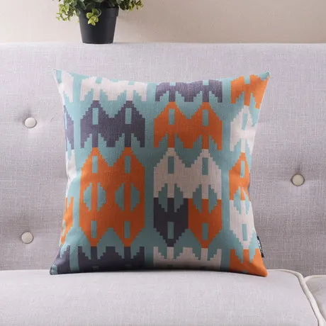 4 шт./Новый дизайн/Синий Оранжевый/треугольники шеврон зигзаг декоративная