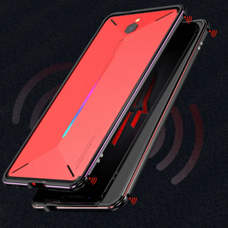 Роскошный бренд Алюминиевый металлический бампер 6,0 ''для Nubia Red Magic Red Devil металлические чехлы крышка Колонка Форма рамка NX609J