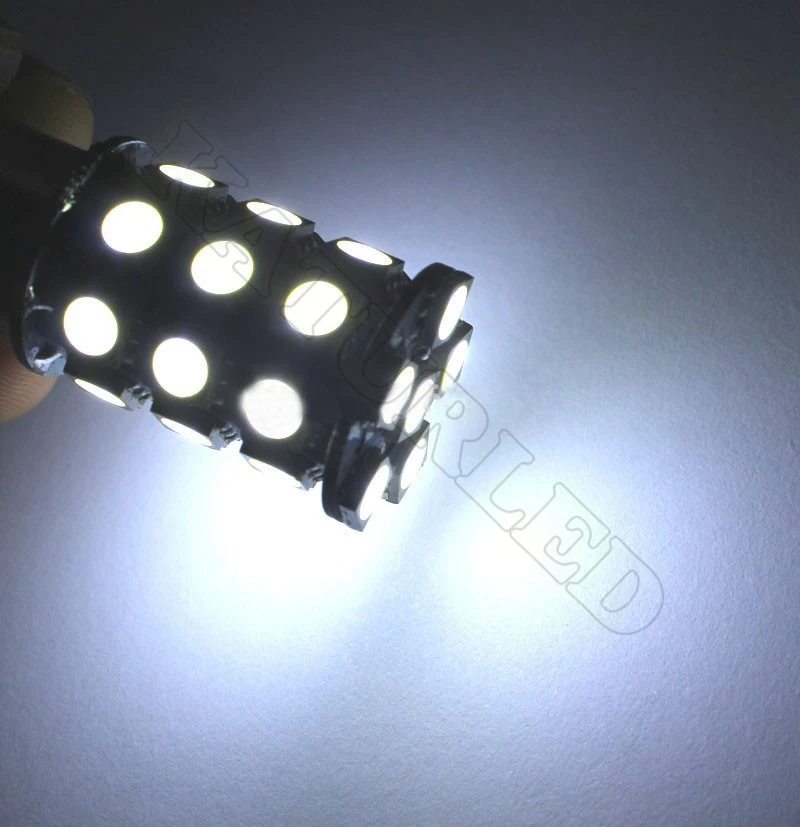 2 шт. S25 1156 BA15S светодиодные лампы для поворота свет фонаря 27 SMD 5050 Замена