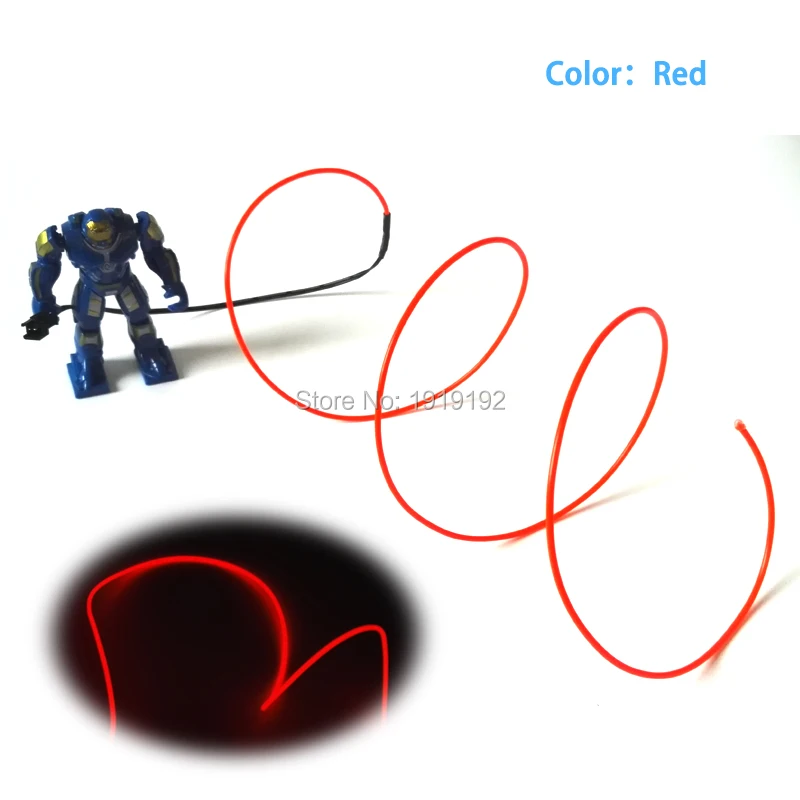 Светодиодная неоновая светящаяся веревка для украшения игрушек/одежды 2 3