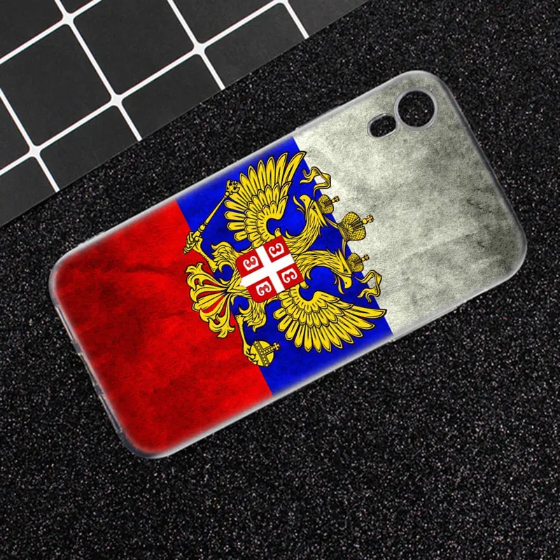 Горячий флаг России эмблема модный силиконовый чехол для Apple IPhone 11 Pro XS Max X XR 7 8 6 6s