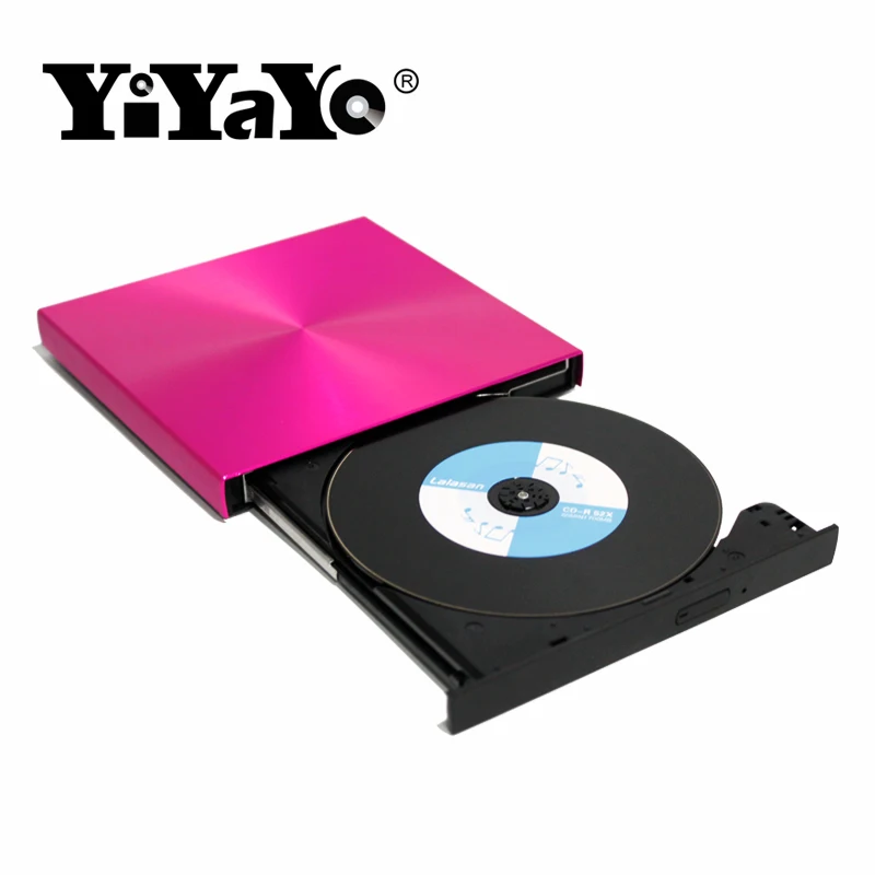 YiYaYo USB 3 0 внешний DVD проигрыватель из алюминиевого сплава CD-ROM тонкий портативный