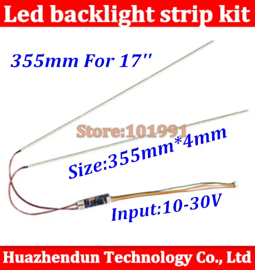 

10pcs 355mm Adjustable brightness led backlight strip kit,Update your 17inch ccfl lcd screen panel monitor to led bakclight