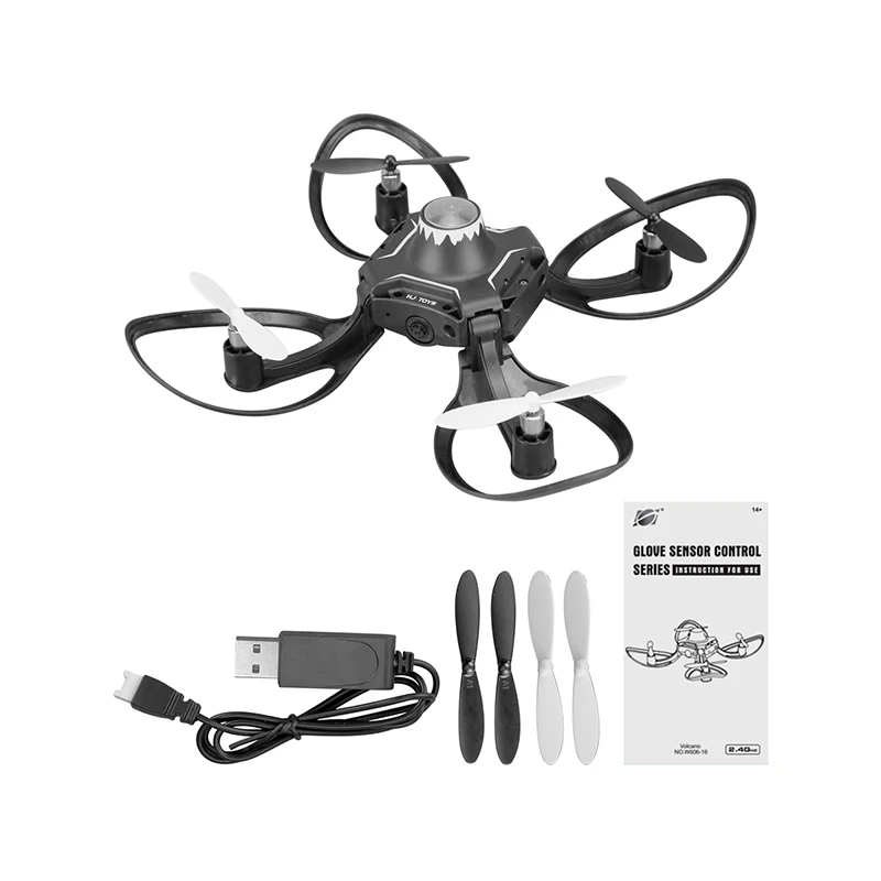 Радиоуправляемый вертолет с перчатками мини волшебный Дрон камерой Wi Fi FPV
