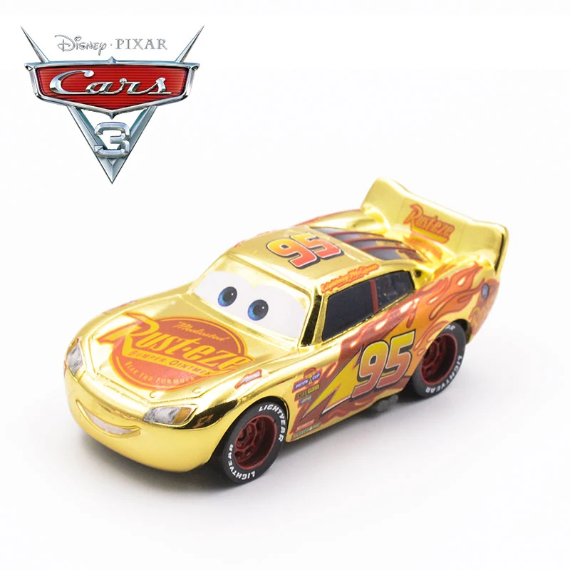 Модели автомобилей Disney Pixar Тачки 3 металлическая Игрушечная машина черного цвета