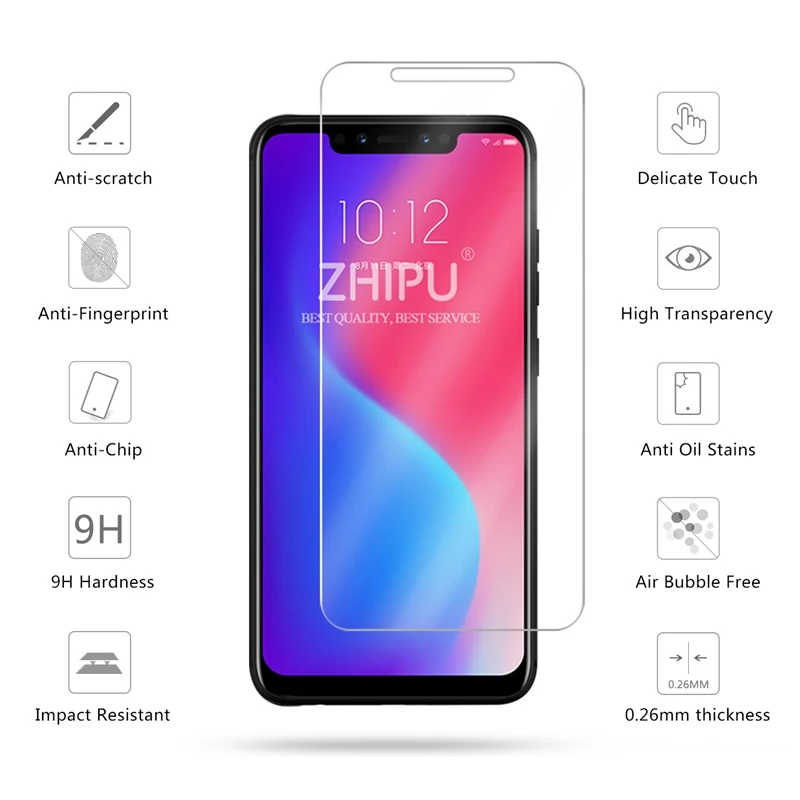 2 шт закаленное стекло для Lenovo S5 Pro протектор экрана 2.5D 9H Премиум Закаленное
