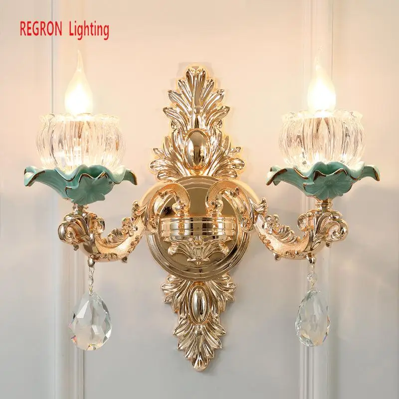  Home Decoration Ceramic Chandelier lighting For Living Room Foyer hotel light Luxury Led Chandeliers ceiling Chinese | Лампы и