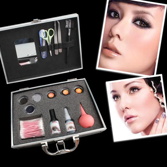 

Makeup Women False Eyelash Cluster Eye Lashes Extension Kit Tool Set