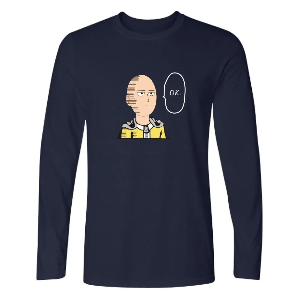 Футболка с длинным рукавом и круглым вырезом размеры до 4XL | Мужская одежда