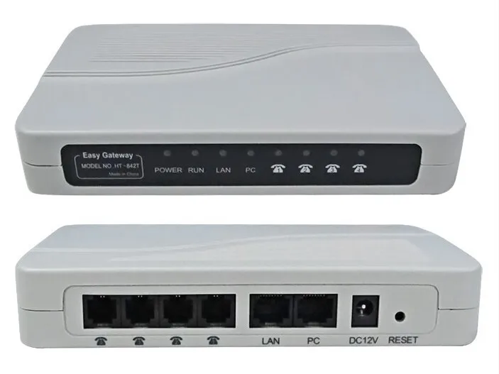 2018 HT-842T VOIP gateway Provide 4 RJ-11 port Multi-language 4 FXS ports VOIP Gateway ,VoIP ATA
