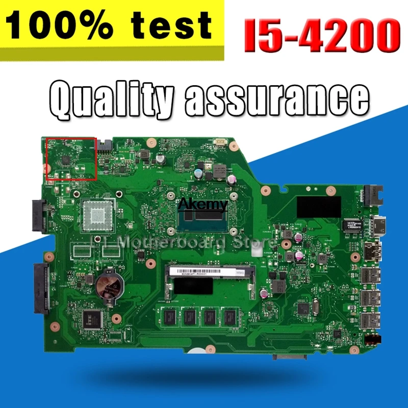X751LA материнская плата I5 4200 4G память для For Asus X751L X751LD ноутбука плата|Материнские