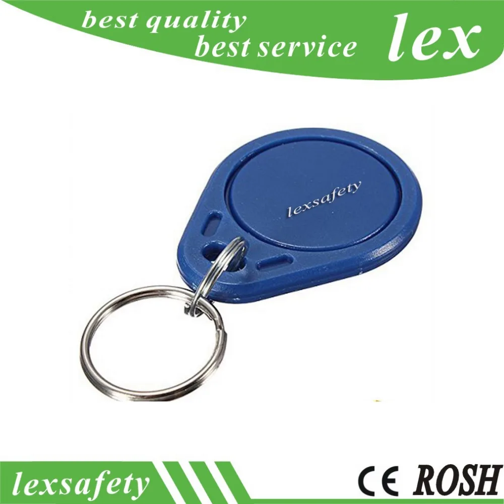 

100 pcs 125khz Writable Keyfobs RFID T5557 / T5577 ISO11785 Proximity ic abs Keychains Rewritable Access Control token Tags