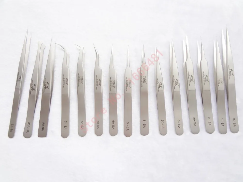 10 шт./лот пинцет для наращивания ресниц VETUS|tweezers lashes|tweezers vetustweezers eyelash extension |
