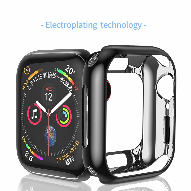 Мягкий чехол HOCO из ТПУ для Apple Watch series 4 защитный s 44 мм 40 с покрытием iWatch