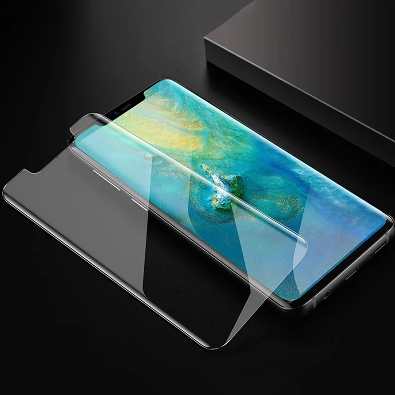 Для huawei mate 20 30 Pro жидкость для экрана УФ Полный Клей закаленное стекло P20 P30 Pro Lite Защита экрана для huawei mate RS LG V30 V40