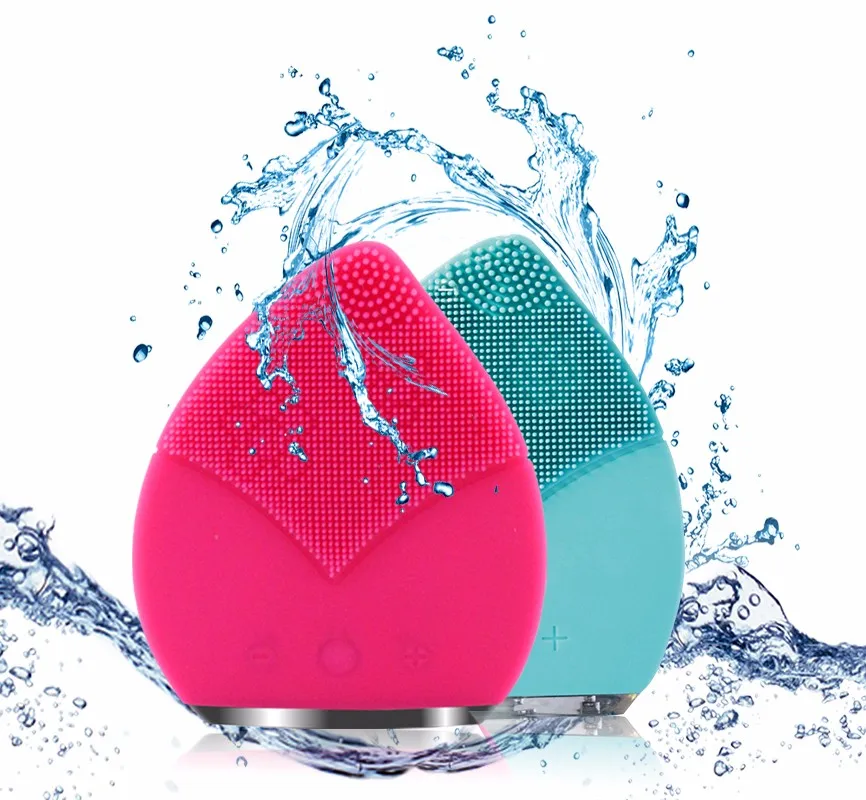 Ultrasonic Silicone Facial Cleanser Brush Deep Pore Cleansing Makeup Pigment Blemish Acne Remover Skin Whitening Beauty Massager | Красота и
