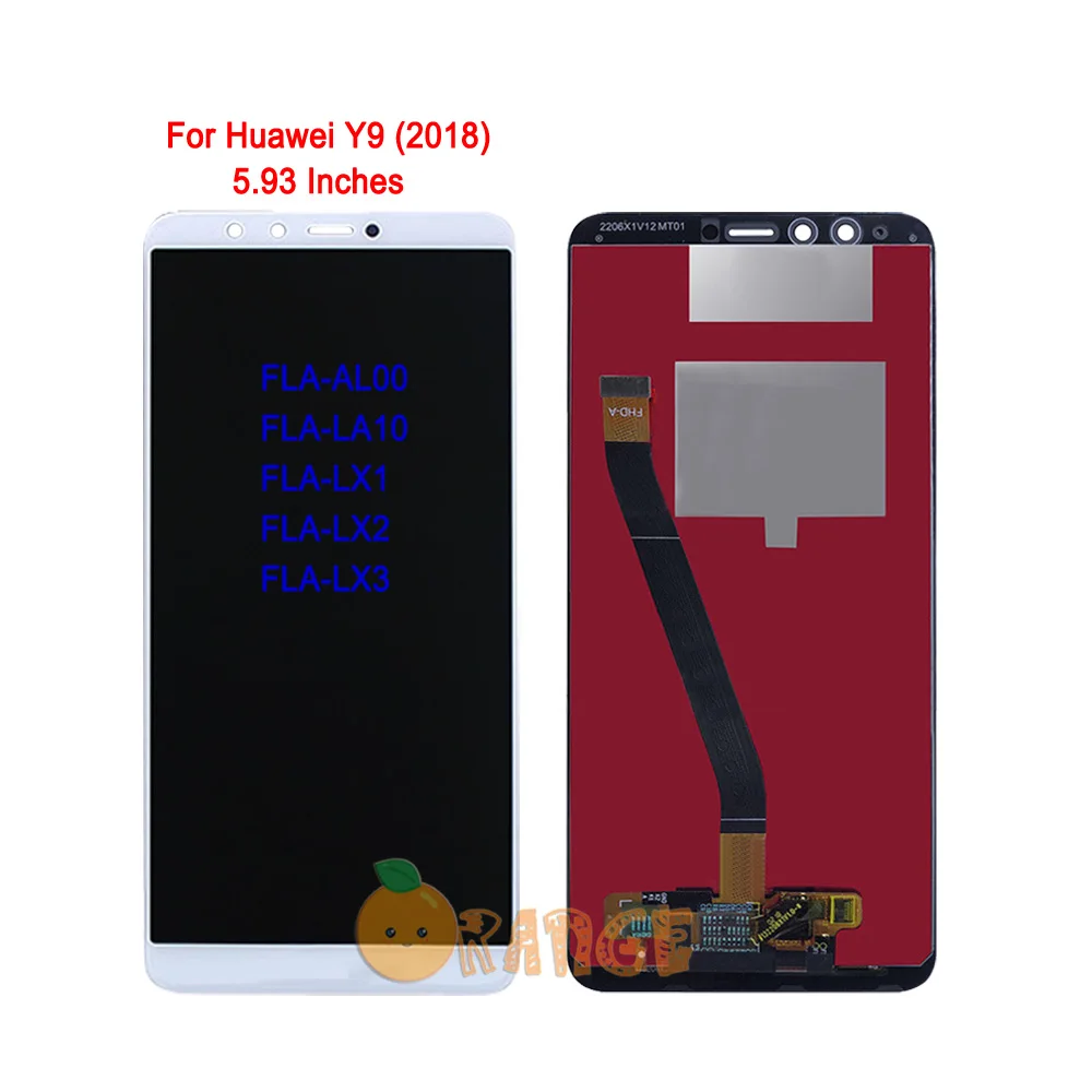 Новый сенсор ЖК дисплея для huawei Y9 (2019) (2019)/Y9 (2018) FLA LX1 LX2 LX3 Сенсорный экран