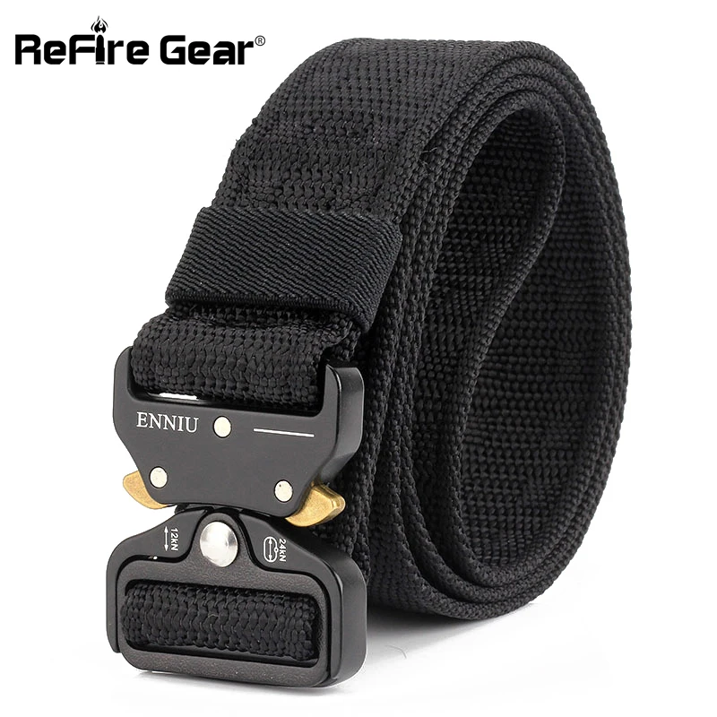 Refire gear сверхмощный тактический военный ремень для мужчин SWAT быстросъемный армейский ремень толстая металлическая Пряжка лямки нейлоновые ремни