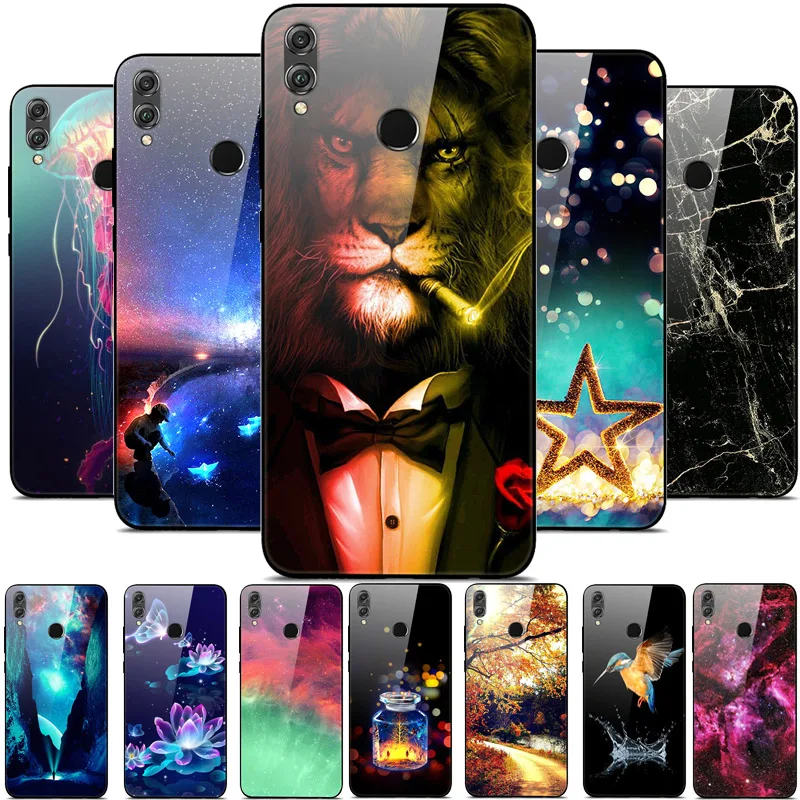 Чехол из закаленного стекла для Huawei Honor 7C 7A Pro 7 A Y5 Lite Y6 Prime 2018 Y7 2019 Y9 мягкий