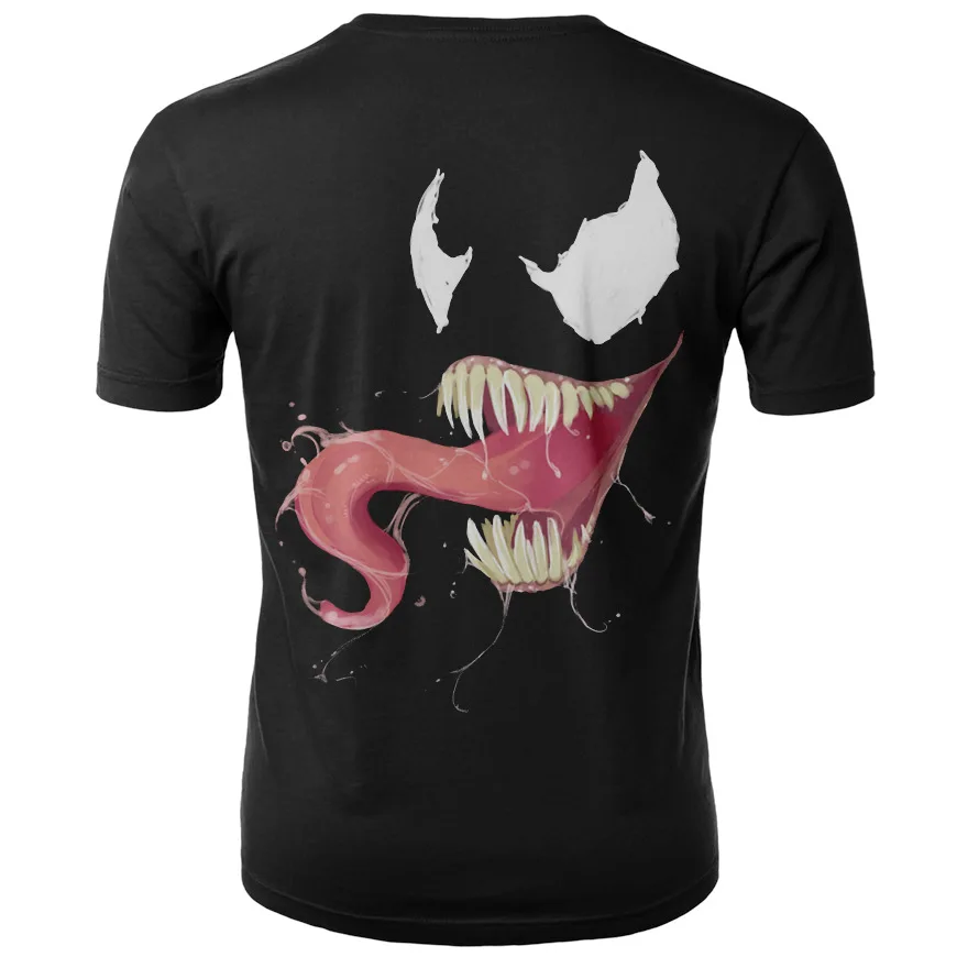WBDDT Venom футболки 3d для мужчин Том Харди герой Marvel Топ Harajuku Carnage тройник уличная Прямая негабаритных мужчин s GraphicTees