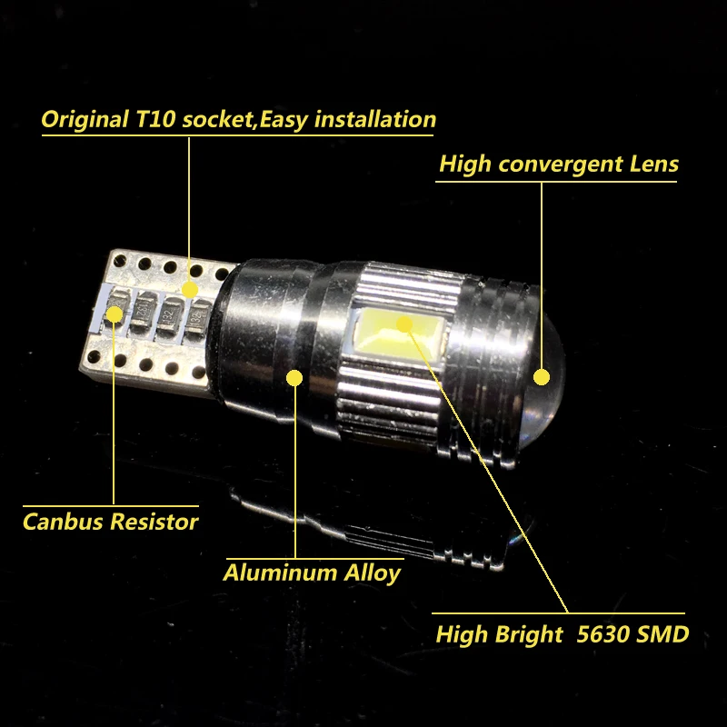 2 шт. автомобисветильник СВЕТОДИОДНЫЕ Лампы Canbus T10 194 168 W5W|Сигнальная лампа| |