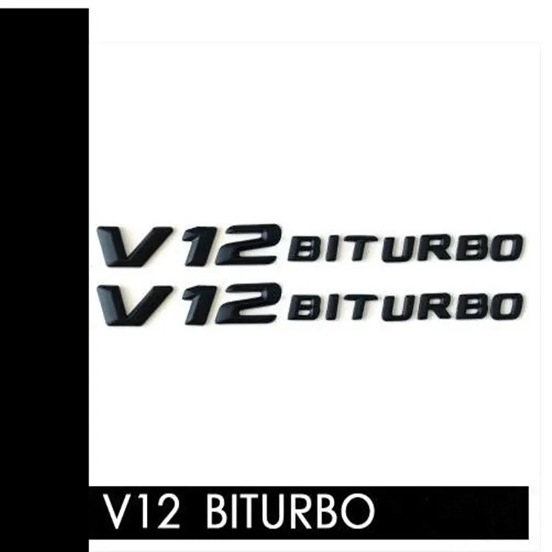10 шт. 3D Автомобильная Наклейка ABS V8 BITURBO логотип эмблема значок задняя сторона