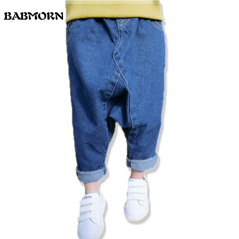 2017 весенние горячей продажи детей джинсы шаровары бедра брюки дети одежда новая