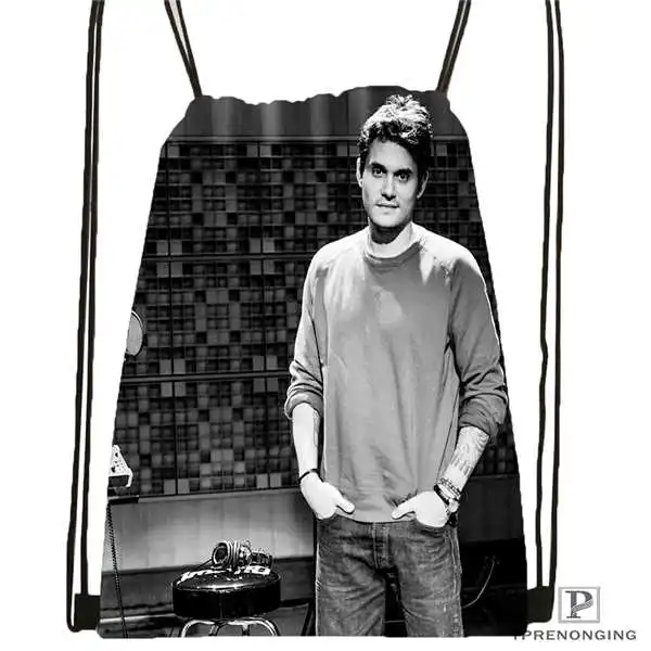 Custom john mayer @ 01 Drawstring рюкзак сумка милый детский (Черная задняя часть) 31x40 см #180611 03