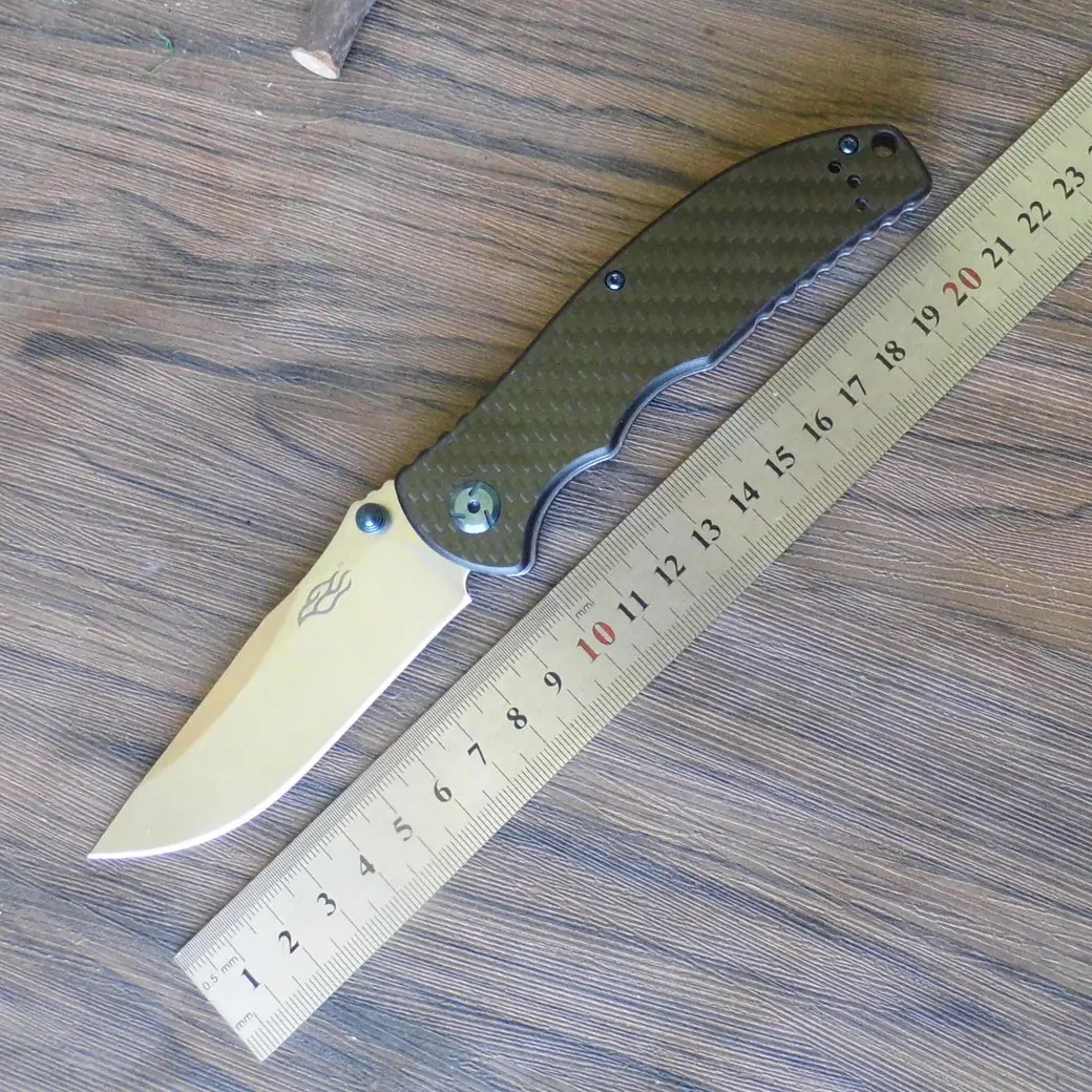 Carbon Fiber Жар-Ganzo G7501 440C G10 или ручка из углеродного волокна, складной нож для выживания Отдых на природе нож карманный тактический уличный инструмент EDC - Цвет: Carbon Fiber