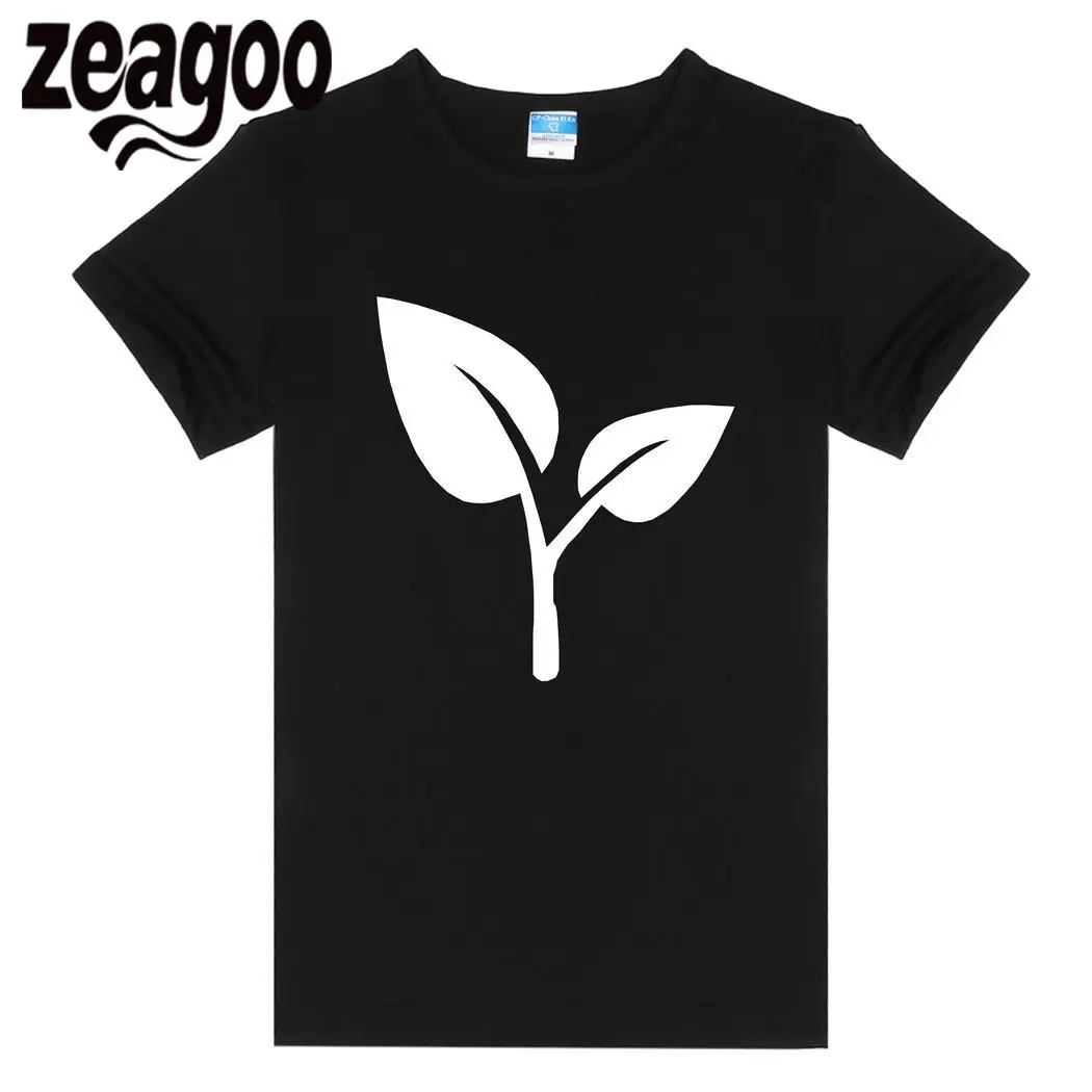 Zeagoo Повседневное Для женщин с круглым вырезом короткий рукав Футболка пейзаж |