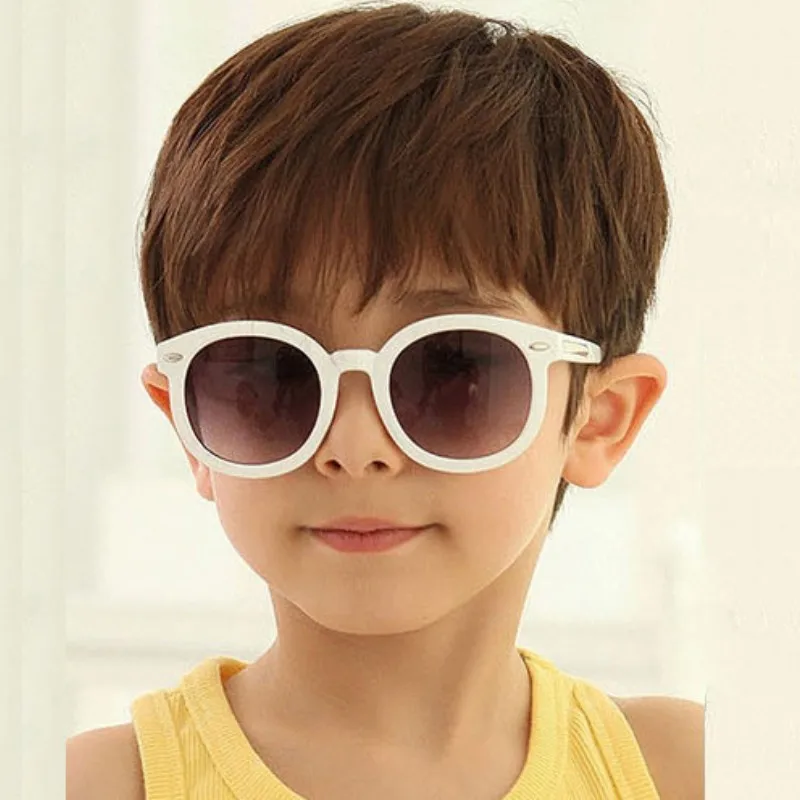 Fashion Round Kids Sunglasses Children Sun Glasses Baby Vintage Eyeglasses Girl Cool UV400 oculos infantil de sol | Аксессуары для