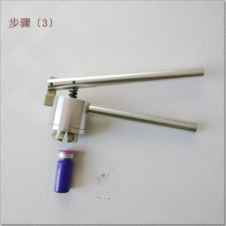 Manual Cap Crimper 20mm Glass Bottle Sealing Machine Manual Stainless Steel Vial Crimpers Hand Sealing Tool