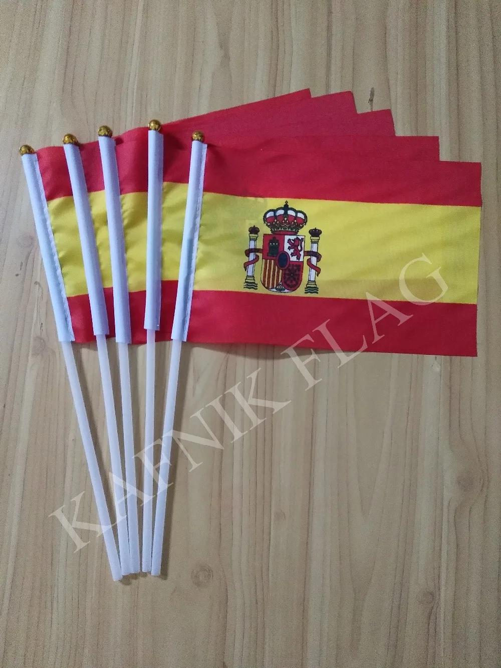 

KAFNIK,5pcs Spain Fabric Flags 14*21CM Free Shipping