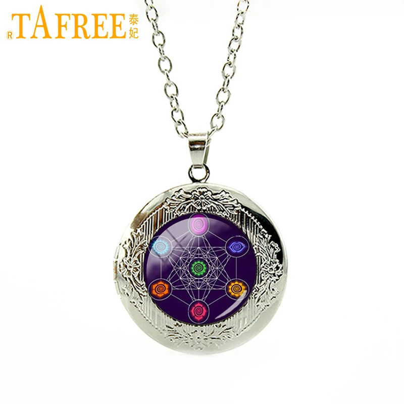TAFREE 2017 Новый классический кулон metatrons куб чакры космический энергетический центр