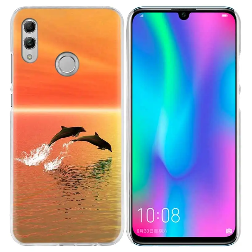Симпатичные Дельфин чехол для huawei Honor 8X Y9 9 10 Lite Play 7C 8C 8S 8A фотоаппаратов моментальной печати 7S 7A Pro V20 20i Y6 Y7 Y5 Роскошный Жесткий чехол из ПК для телефона - Цвет: 05