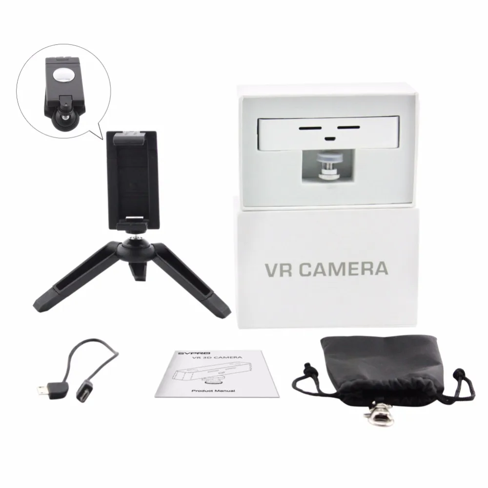 ELP Виртуальная реальность 3D VR android камера двойной объектив cctv micro usb Белый