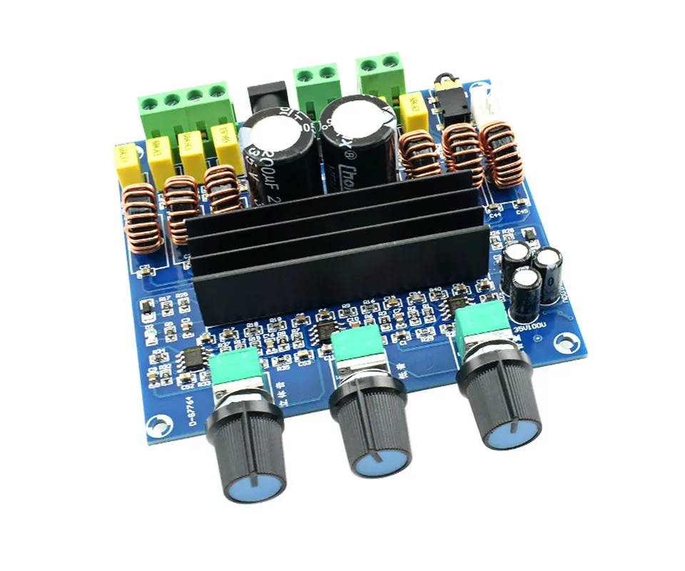 AIYIMA 2,1 Amplificador TPA3116D2 высокомощные Цифровые усилители аудио доска сабвуфер домашний усилитель 2x80 Вт+ 100 Вт DC 24 В