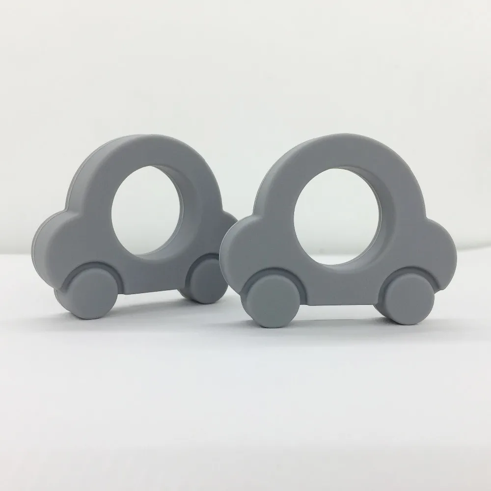 Новинка! 5 шт./лот разные цвета силиконовая мини-машинка кулон Прорезыватель для