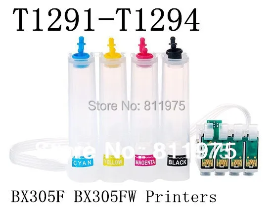 

CISS T1281 continuous ink supply system For Epson Stylus S22 SX125 SX130 SX230 SX235W SX420W SX425W SX430W SX435W Printers