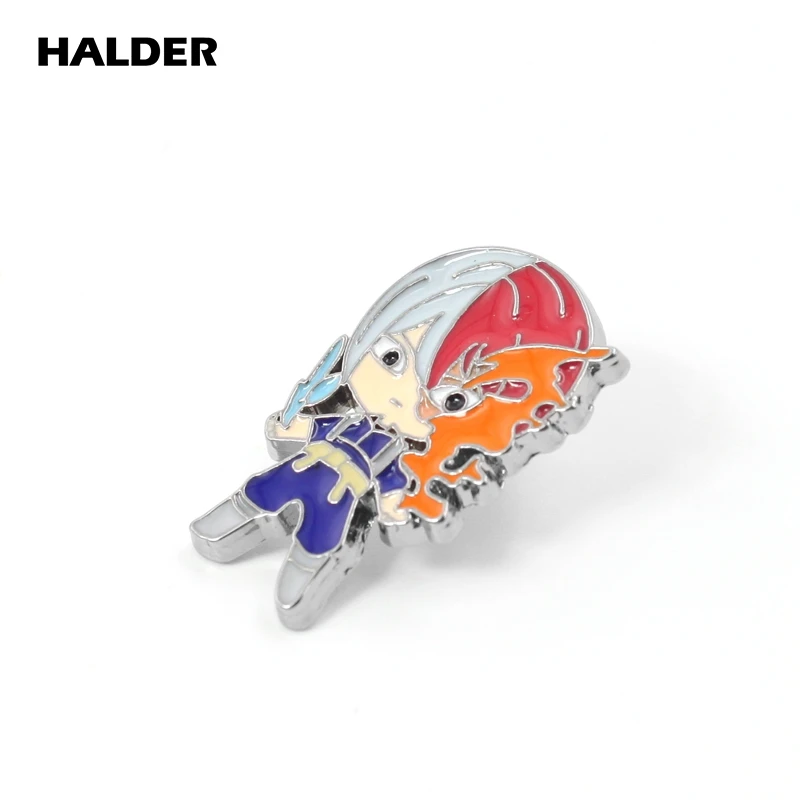 BR0051 аниме halder My Hero Academy металлические броши булавки на лацкан рюкзак ткань украшения значок ювелирные изделия аксессуары безделушки подарок