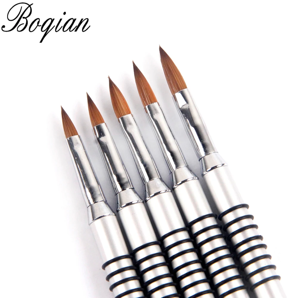 Кисть колонковая BQAN 100% #2 #3 #4 #5 #6 #8 1 шт. кисть для нейл арта акриловая соболиная 3d
