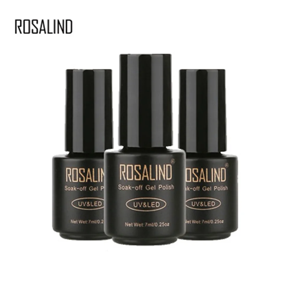 1 бутылка 7 мл ROSALIND LED УФ гель для ногтей отмачиваемый лак маникюра|Лак ногтей| |