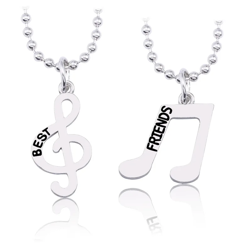 Лучший друг ожерелье наборы для женщин дружба шить буквы кулон с подвеской в