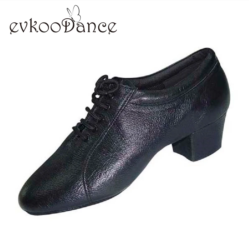 Туфли мужские из натуральной кожи на каблуке 4 см размеры США 5 13 5|salsa latin shoes|latin