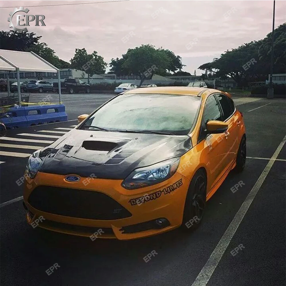 Комплект капота из углеродного волокна для Ford Focus запчасть автотюнинга 2015 (5
