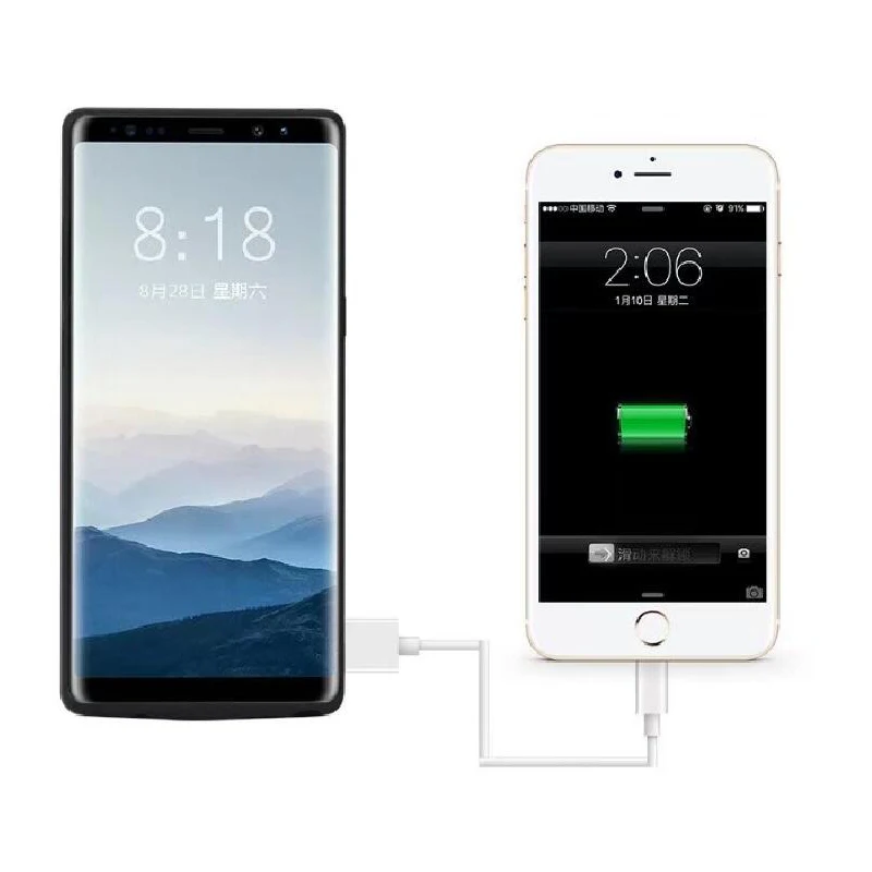 6500 мАч Батарея Зарядное устройство чехол для Note 8 внешнего резервного Запасные