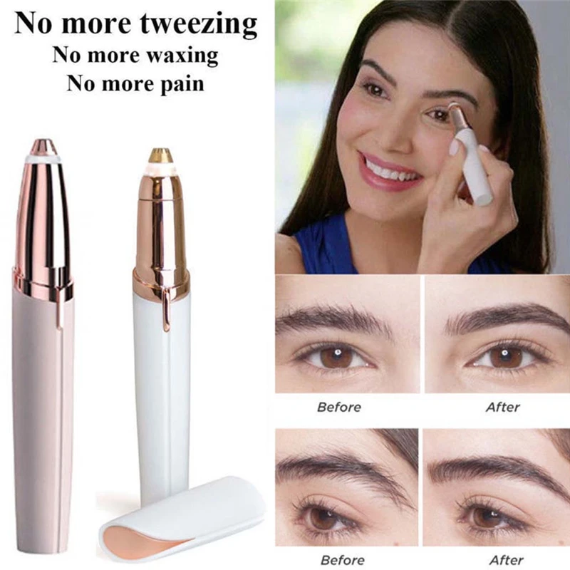 

Portable Eyebrow Repairer Shaping Remover Epilator Shaver Razor Painless Personal Face Care Mini Instant Hair Remover Massager