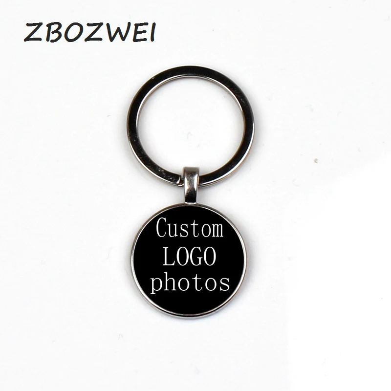 2019 new Corporate club LOGO Photo Batch Customizeds Keychain Children's Gift Family Couples Commemorative Jewelry Handmade