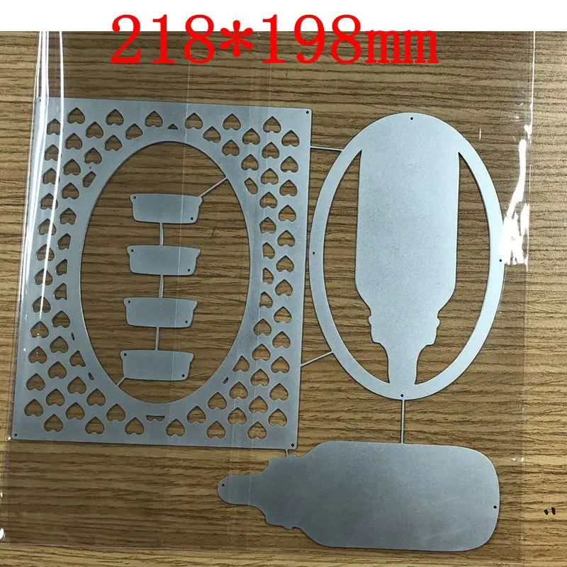 

Crafts Metal Steel Cutting Dies New 3D Bottle Stencil For DIY Scrapbooking Paper/photo Cards Embossing Dies